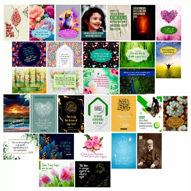 Islamic Postcard Verse-Hadith Islamic Quotes Postcards Muslim Cards  Islamic Art