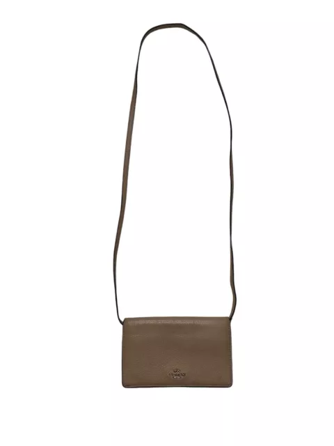 COACH ANNA FOLDOVER Crossbody Clutch With Banana Leaves Print NEW WITH TAGS 99.00 PicClick