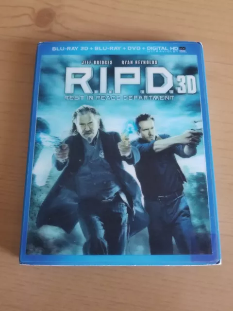 R.I.P.D. (Blu-ray/DVD, 2013, 2-Disc Set) With Slipcover No Digital