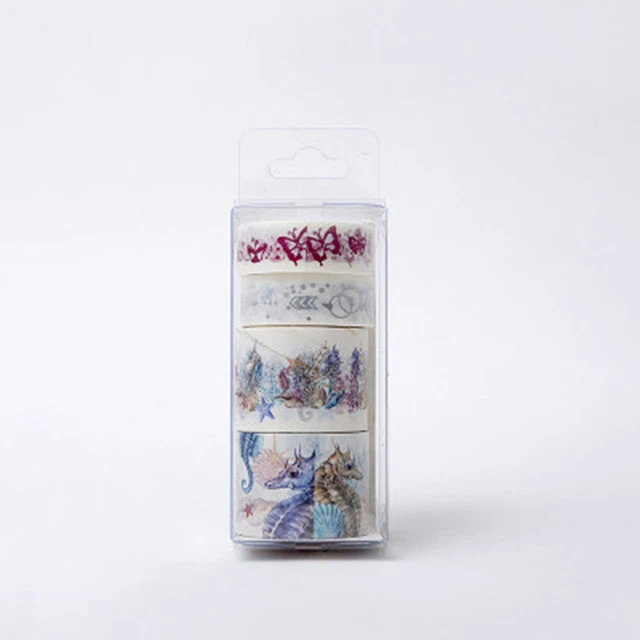 Juego de 2 piezas de cinta adhesiva de enmascaramiento de novedad de Sea Washi