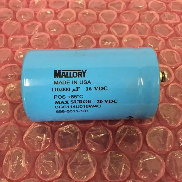 Mallory 110000 16VDC CGS114U016W4C Condensatore