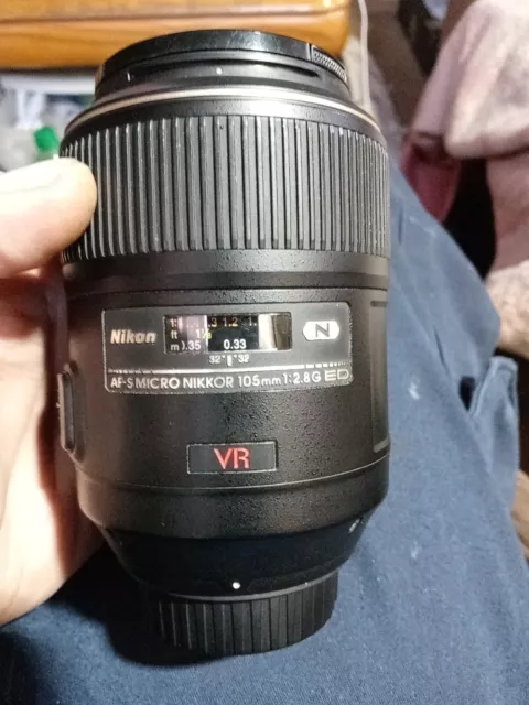 Nikon Nikkor AF-S 105mm f2.8 G VR Micro IF ED Lens AFS #597