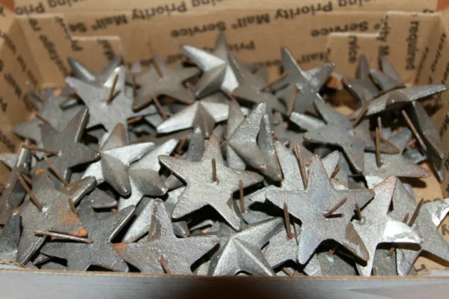 Rustic Star Nail heads Cast Iron 2 inch, Doors, Gates, Fence Accents, SN-2