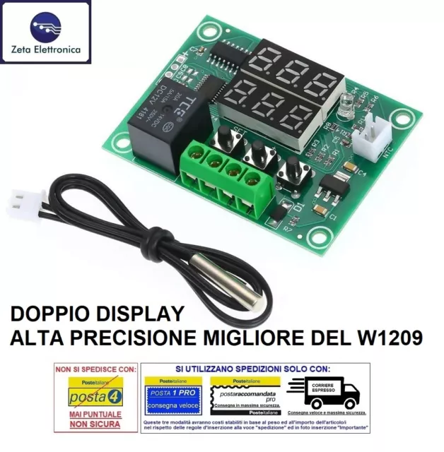 Modulo Xh-W1219 Termostato Digitale Sensore Controllo Di Temperatura Sonda Ntc 2