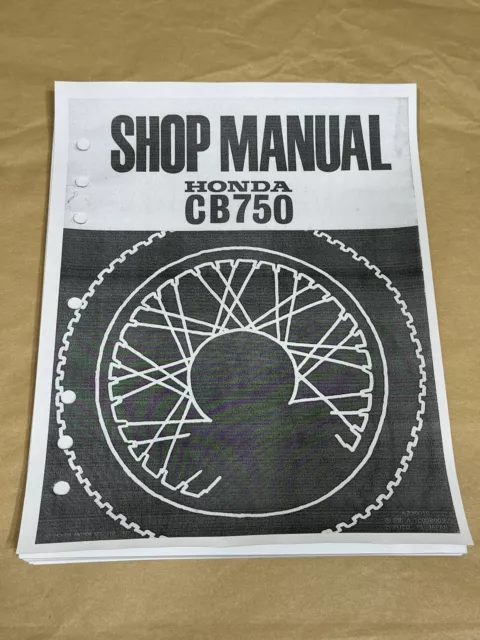 Service Shop Repair Manual 69-78 Honda CB750 CB750K CB750F SOHC