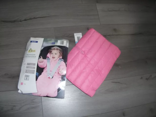 Autositzsack Leichtstepp pink 86/92 neu!!!