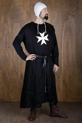 Meieval Tunique Surcot Chevaliers Templiers Tabard Renaissance Robe Costume LARP