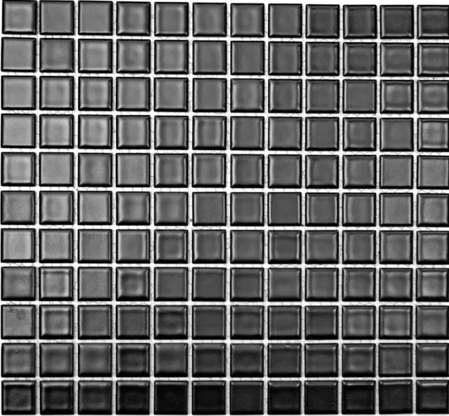 Mosaikmatte Carreau Noir Mat Piscine Mur Cuisine Bain 18-0311_F 10 Surfaces