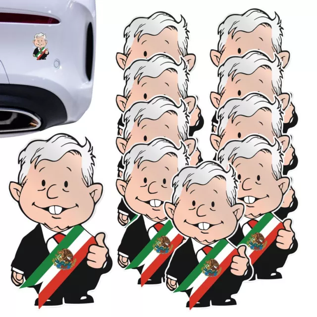 10* Amlito Lopez Obrador AMLO Decal for Cars, Trucks, Laptops, Etc