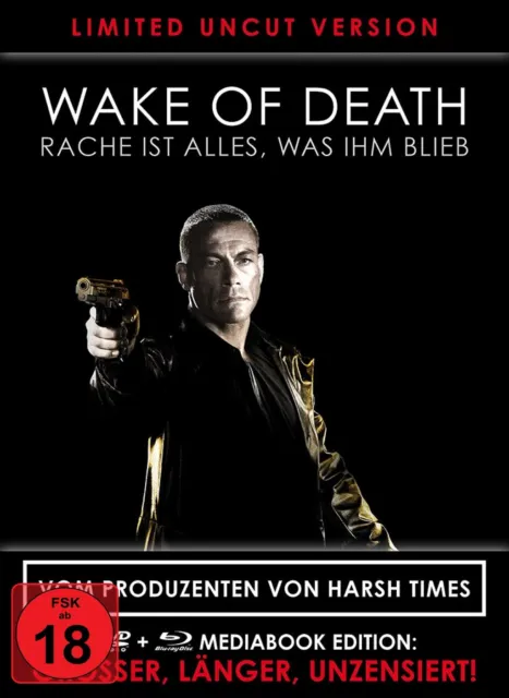 Wake of Death - UNCUT  Limited Black MediaBook  (Van Damme) # BLU-RAY+DVD-NEU