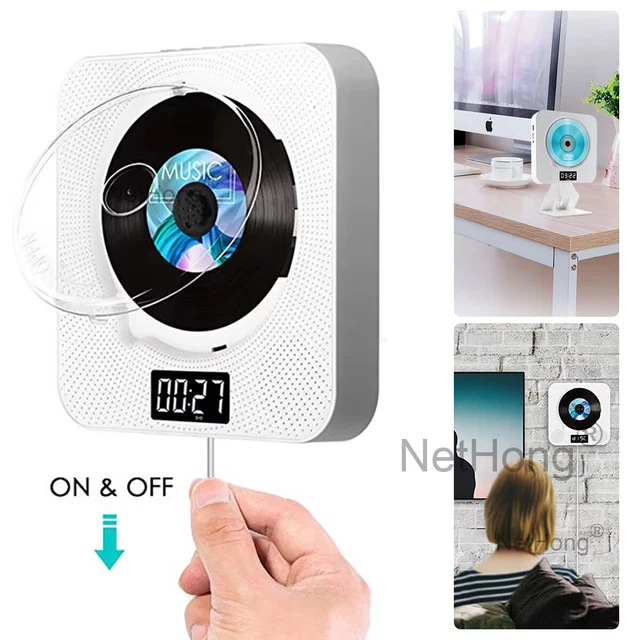 WALL MOUNTED CD player, home DVD high-definition DVD player, English ...