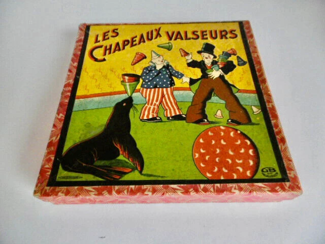 Ancien jeu patience adresse Les chapeaux VOLANTS 1920/30 + boîte