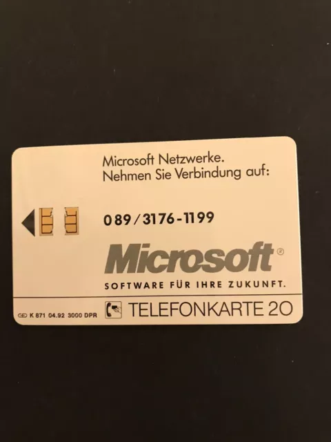 Telefonkarte Microsoft GmbH 20 Einheiten