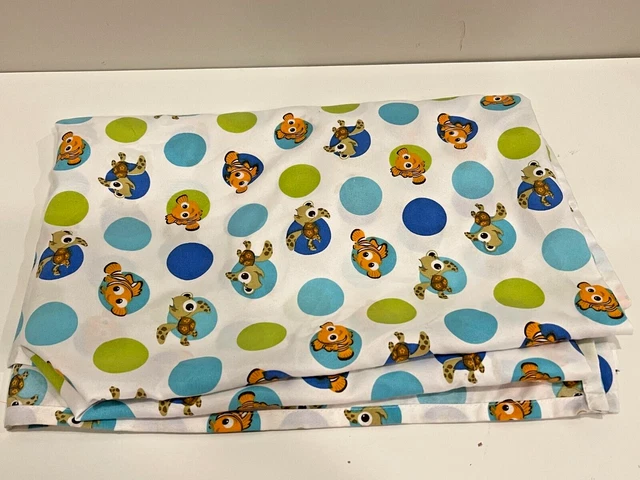 DISNEY PIXAR'S FINDING Nemo Baby Toddler Bed Crib Flat Sheet ??13.93 ...
