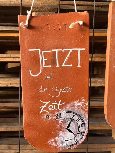 2 Biberschwanz Ziegel Dachziegel Pfanne, Platten gebraucht alt Handstrich Garten 5