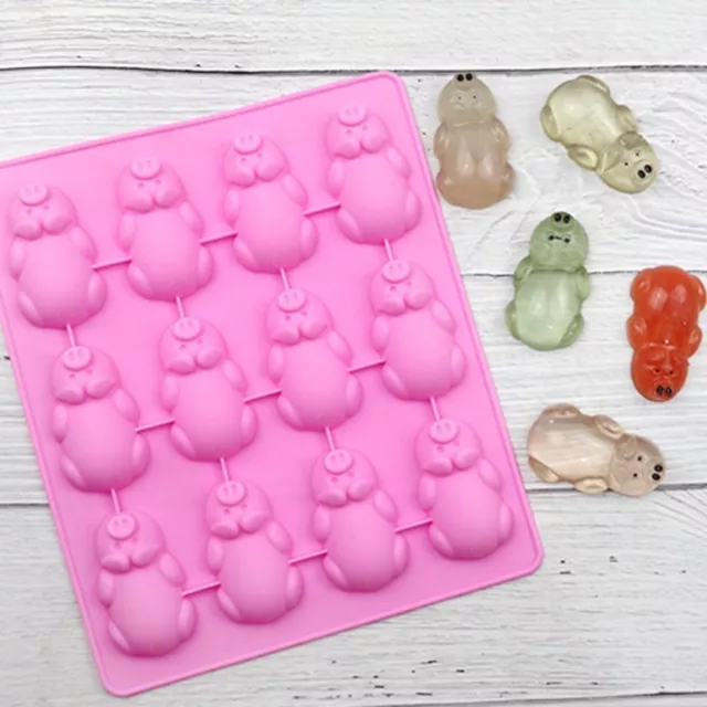 3D Pig Baking Mold Silicone Pig Cookie Mold Mini Pig Mold  Kitchen