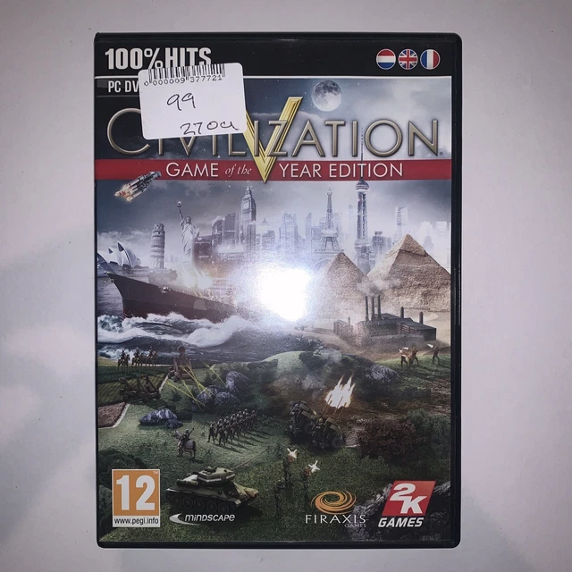Sid Meier's Civilization V Game Of The Year Edition (PC DVD) SECOND HAND
