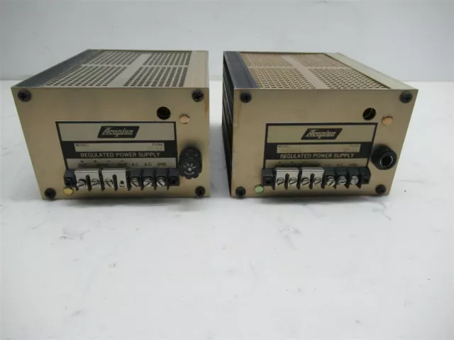 Lot of 2 Acopian RB5G500 Regulated Power Supply Lab Units Gold Box