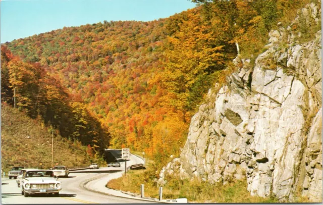 postcard Vermont - Molly Stark Trail Route 9 between Brattleboro and Bennington