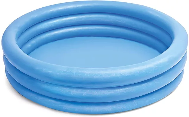 45" Large Inflatable Kids Family Paddling Swimming Pool Blue W/ Pump Summer Fun 2