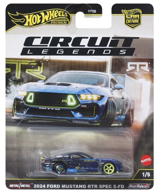 Hot Wheels Premium 2025 Car Culture K Case - Circuit Legends (Lot De 5 Voitures Détaillées En 1:64)