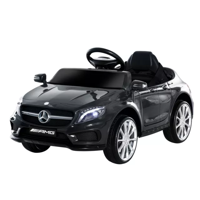 HOMCOM 6V Licensed Mercedes Benz Kids Ride On Car Headlight Music Black