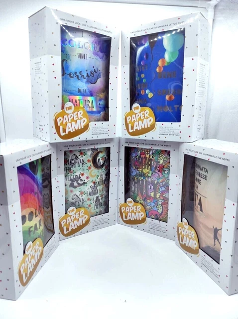 Paper Lamp 20X14 Cm Assortment Choose Yours And Light Your Room