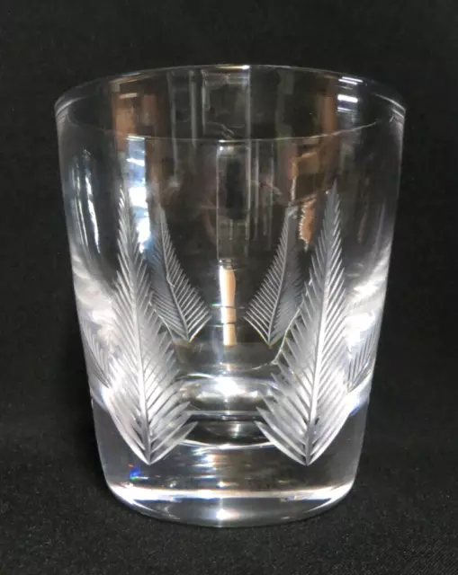 Lovely Stuart "Woodchester" fern pattern cut crystal oversized whisky tumbler