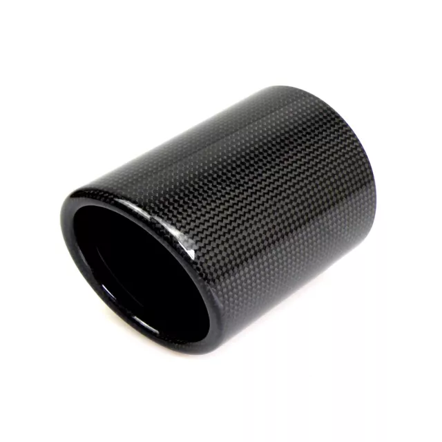 Car Universal Exhaust Pipe Carbon Fiber Cover Exhaust Muffler Pipe Tip 3