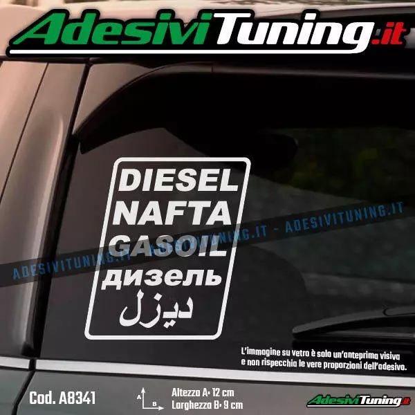 Adesivo Diesel Nafta Gasoil дизель Sticker Decal Tuning