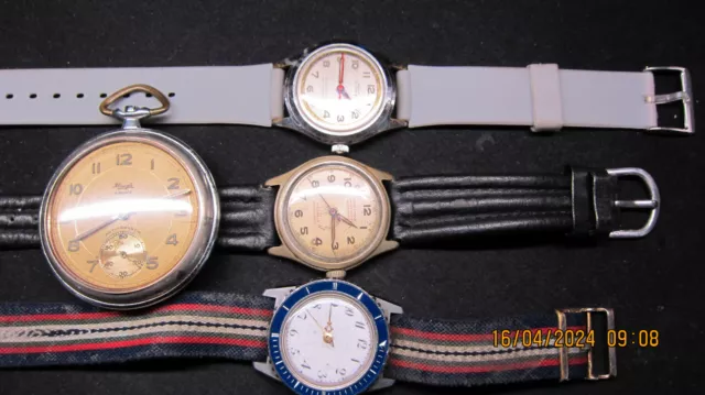 Mechanische Vintage Armbanduhren Konvolut-DEFEKT, fürBastler!