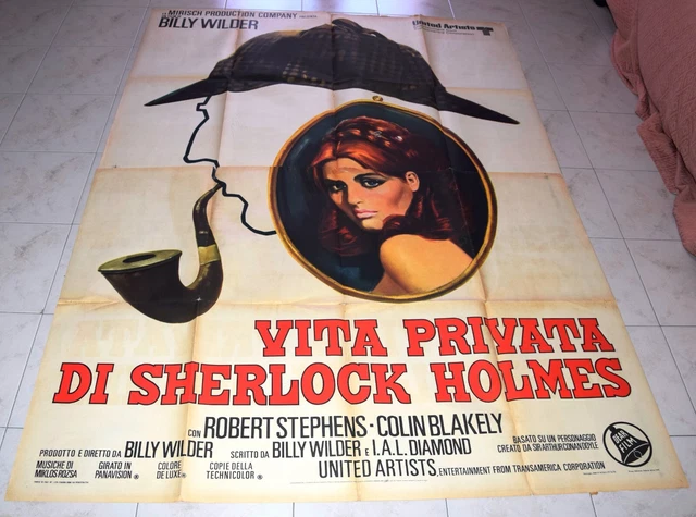 MANIFESTO 4F LA Vita Privata Di Sherlock Holmes Robert Stephens Colin