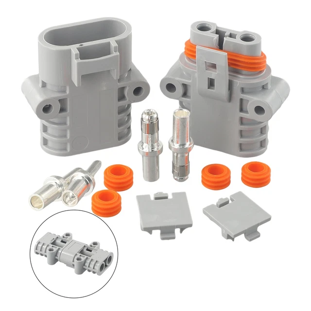 High Quality 50 Amp 600V Grey Forklift Cable Power Connectors Durable and Safe