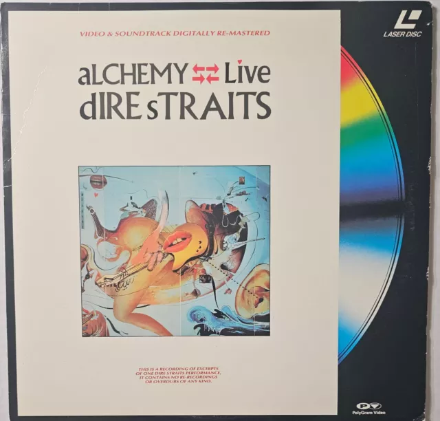 Dire Straits  Alchemy Live Laser Disc Polygram 1983 ID3825PG preowned