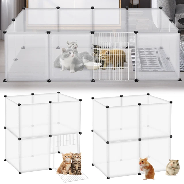 Pawaboo Kleintiergehege 168x84x84cm - Faltbarer Laufstall Für Welpen & Kleintiere