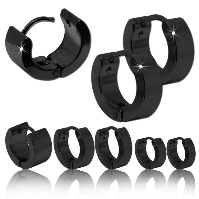 Huggie | Orecchino Piatto A Cerchio In Acciaio Inossidabile Chirurgico - Foto 8