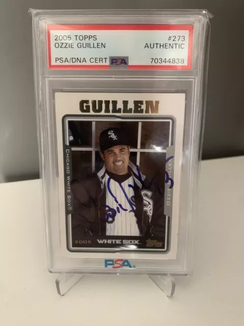 2005 Topps Ozzie Guillen PSA Auto Authentic