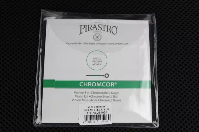 Pirastro Chromcor 4/4 Medium Violin String Set Ball End 1 Day Shipping!