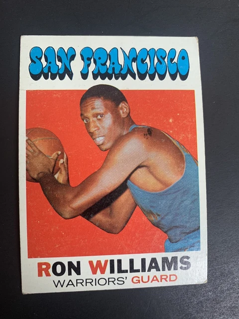 1971-72 Topps Basketball #38 Ron Williams EX- Soft San Fran Warriors W. Virginia