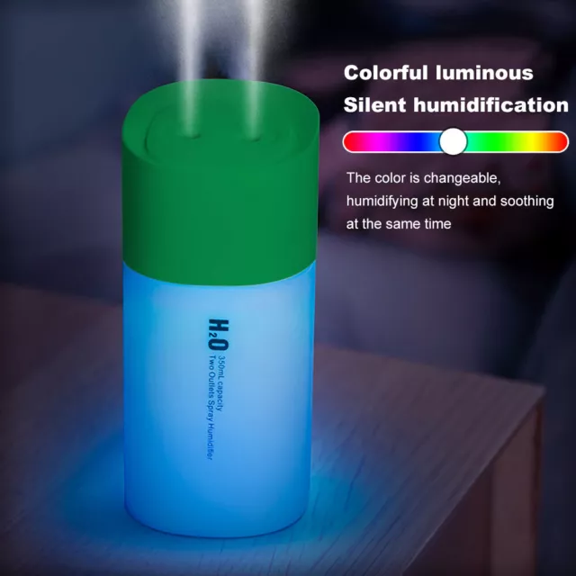 350ml Portable USB LED Mini Car Home Humidifier Aroma Oil Diffuser Mist Purifier