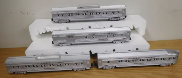 American Flyer Lionel California Zephyr Wp Passenger 4 Car Set S Gauge Train