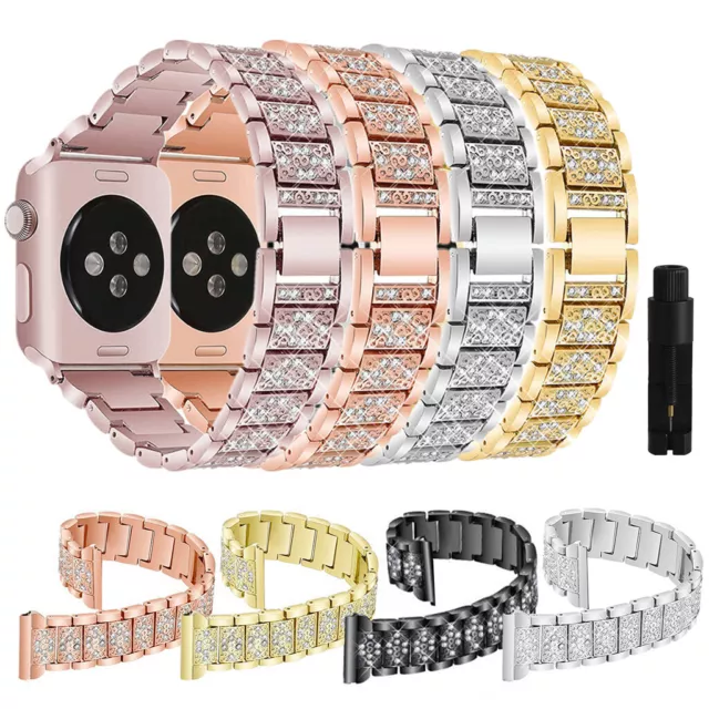 Stainless Steel Watch Band Strap For Apple iWatch Series 7 6 5 4 3 2 38 40 44MM