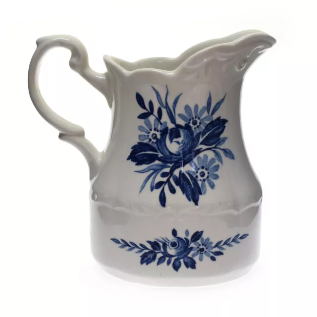 J & G Meakin Dresden Blue 1950's Creamer