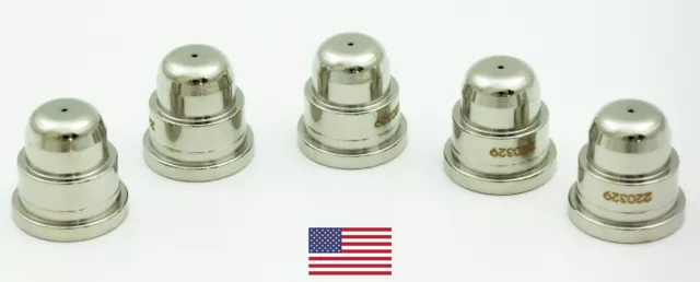 5 Pcs 220329 Fits Hypertherm® Powermax® 1000/1250/1650 40A Aftermarket Nozzle