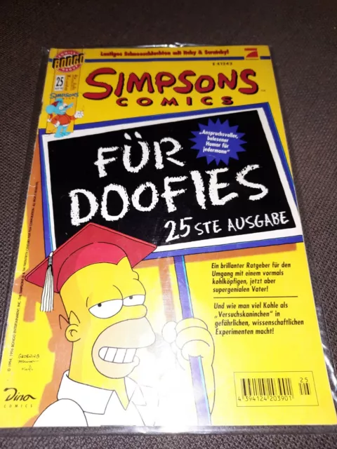 Simpsons COMICS Nr 25 Nov 1998 Bongo Dino Heft 11.98 Sammlung Auflösung Simpson