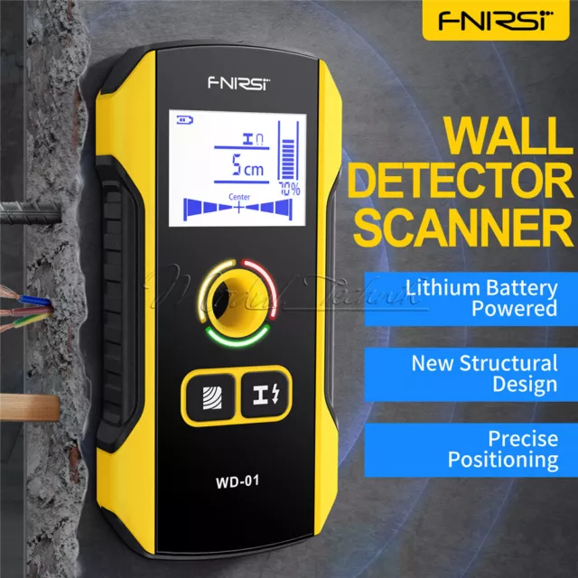 FNIRSI WD-01 Metal Wall Detector Scanner for AC Live Cable Wires Wood Stud Find