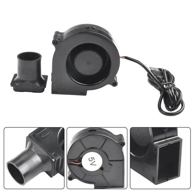 QUIET AND EFFICIENT 7530 Centrifugal Air Blower Fan for BBQ Cooling 5V ...