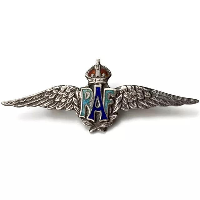 Original WW2 Royal Air Force RAF Wings Sweetheart Brooch Badge - 50mm