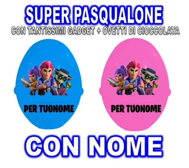 Braws Stars Uovo Pasqualone Sorpresone Sorpresa Giocattoli Regalo Super Pasqua