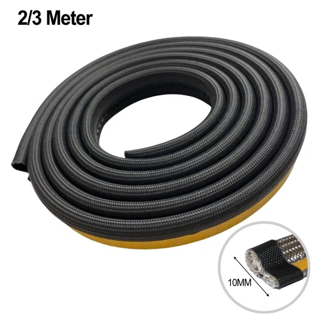 BLACK STOVE ROPE Door Seal Self Adhesive Ceramic Fiber Free Thermal